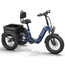 Triciclo Elettrico per Adulti 960W, Sospensione Completa e Retromarcia Triciclo Elettrico