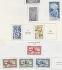 7 Togo Stamps w/Air Post from Quality Old Antique Album 1942-1957