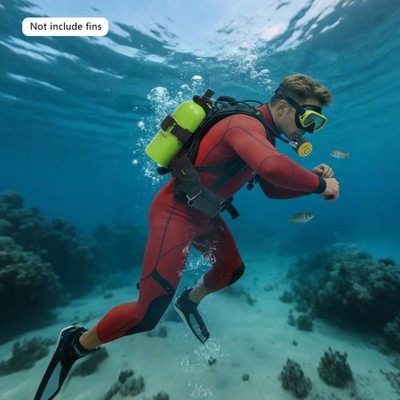 0.79gal Diving Scuba Tank Diving Equipment Kit For Underwater Recreation Green