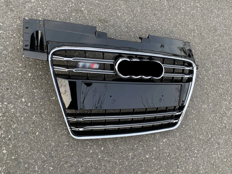 Fit For Audi TT TTS 2008-2014 TTS Style Chrome Ring Strip Front bumper Grille - Image 2 of 3