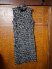 Next size 8 paisley pattern sleeveless bodycon comfy dress