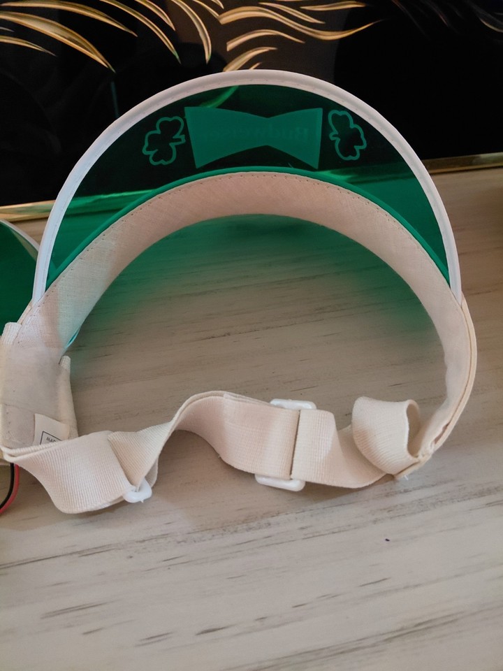 Vintage Pair Budweiser St. Patrick’s Day Light Up Visor 80s-90s ...