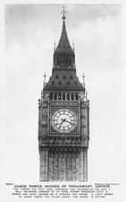 Clock Tower Houses of Parliament London Beagles RP Postkarte (J792)