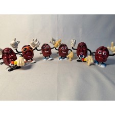 Vintage 1988 California Raisins Wind Up Toy Lot of 6 Applause Figures Retro 80s