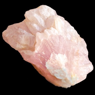 Rosa Quarz Kristall aus Brasilien, rohes Rosenquarz Präparat, Herzchakra