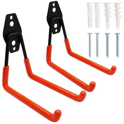 2 Pack Heavy Duty Garage Storage Hooks, Wall-Mount Garage Tool Organizer, Med...