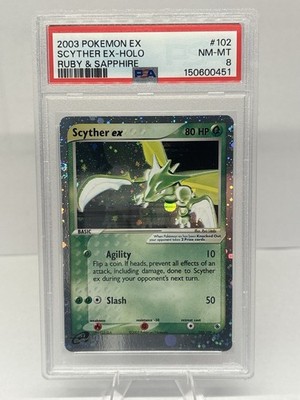 scyther ex pokemon card value - (102) - EX Ruby and Sapphire style setup or your main portfolio Scyther - 194/190 - SV4a: