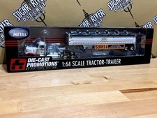 Dcp 1/64 Peterbilt Day Cab Carousel Farms Grain Trailer Semi Truck Farm Toy