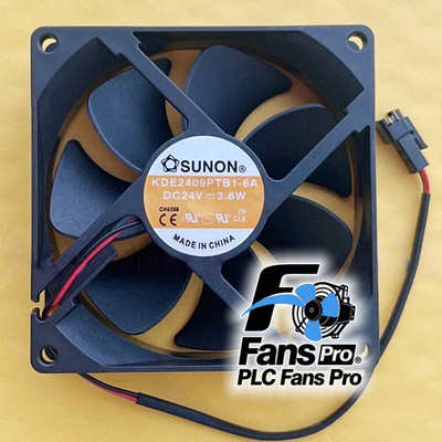 1PCS Brand New SUNON KDE2409PTB1-6A 92*92*25MM 24V 3.6W 2-Wire inverter fan