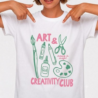 Art Teacher Shirt Art & Creativity Club Back to School  Appreciation Gift Tee