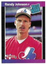 RANDY JOHNSON 1989 DONRUSS ROOKIE CARD NEAR MINT+ CONDITION. rookie card picture