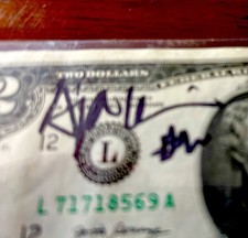 A’ja Wilson Rare Autographed $2 Bill 4time Winner MVP  & Champion Las Vegas Aces