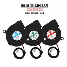 1Pcs 5015 DC 5V 12V 24V Cooling Fan Brushless 2Pin 3D Printer Blower Fans