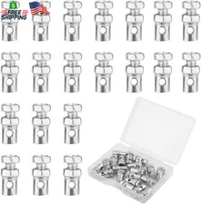 20Pcs Universal 1/8" Clutch Brake Throttle Cable Ends, Go Kart Throttle Cable St
