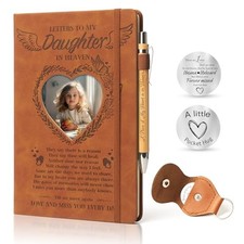 3 Pcs Memorial Gifts for Loss of A5 Grief Journal Travel Diary with Daughter