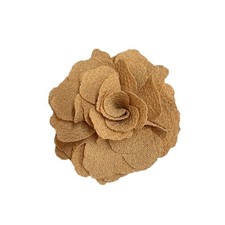 Dainty Rose Flower Brooch Lapel Pins for Women Men Handmade Fabric Flower B - 01
