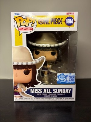 Funko Pop Miss All Sunday 1884 One Piece Anime Nico Robin LA NM/M with Protector