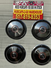 Ford Motor Company Red Line 1969-1991 Set 15 Vintage Metal Hub Cap Wheel Cover