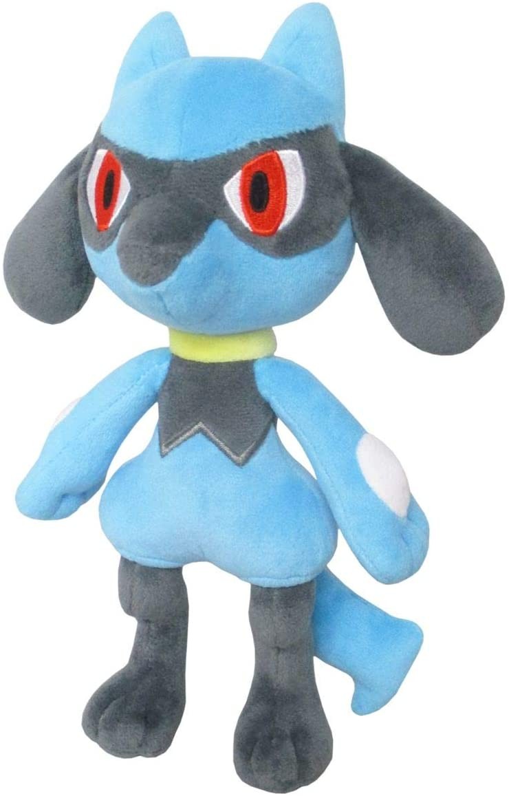 Коллекция Sanei Pokemon All Star Collection PP174 Riolu 10 мягких плюшевых игрушек, аутентичная из США