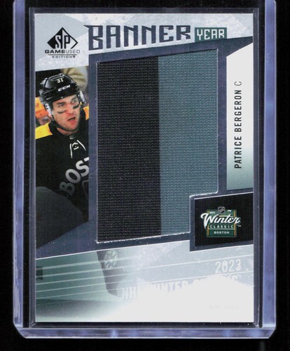 Patrice Bergeron 2023-24 SP Game Used #BYWC-PB Banner Year Winter Classic Patch