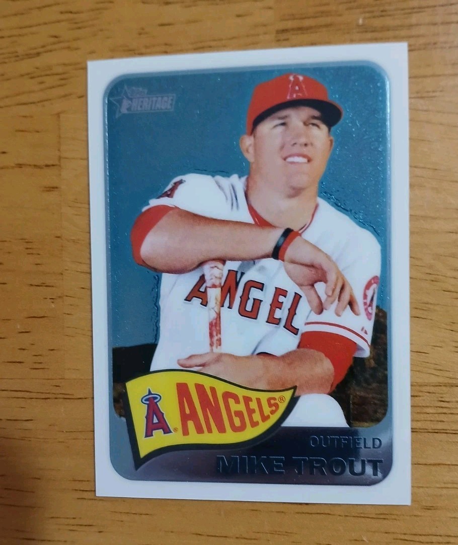 Mike Trout 2014 Topps Heritage CHROME #THC 250 Parallel 773/999