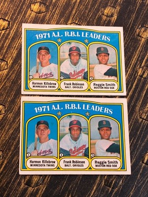 1972 Topps AL RBI Leaders Harmon Killebrew/Frank Robinson/R. Smith #88 - EX
