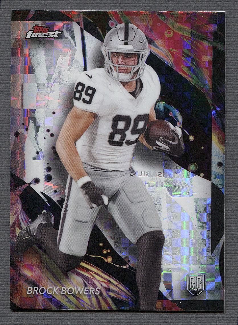 2024 Finest Checkerboard Refractor #182 Brock Bowers RC
