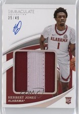 2021-22 Panini Immaculate Collegiate 35/49 Herbert Jones RPA Patch Auto RC 10qe