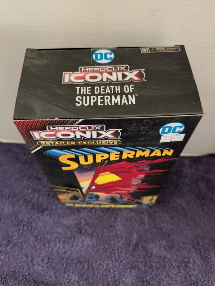 Conjunto de figuras icónicas de la muerte de Superman DC Heroclix en caja raras Foto 3 de 4