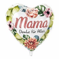Folienballon Mama - Danke FÜR Alles Ballon Deko Geschenk Mutter Muttertag | 43Cm