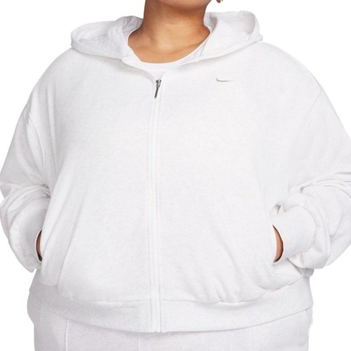 Nike Plus Size Chill Terry Full-Zip French Terry Hoodie, birch heather 1X - Picture 2 of 9