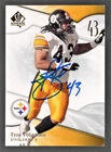 Troy Polamalu Steelers Autographed Signed 2009 UD Card Hologram COA