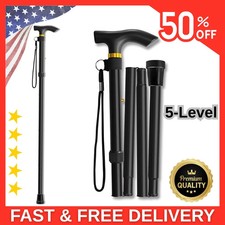 Walking Cane Folding for Man  Women Portable Lightweight 5-Level Adjustable