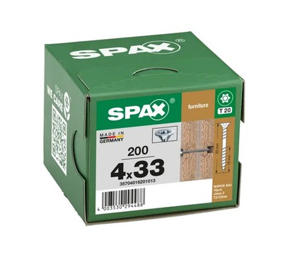 SPAX Universalschraube, Korpusschraube, Senkkopf, Fixiergewinde, WIROX, Torx