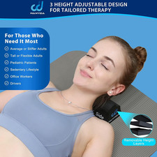 Neck and Shoulder Relaxer, Neck Stretcher Chiropractic Pillows for Pain Relie...