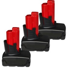 3 PACK For Milwaukee for M-12 48-11-2411 12V LITHIUM Extended Capacity Battery
