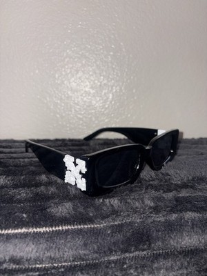 Off-White Virgil Square Sunglasses Black and White
