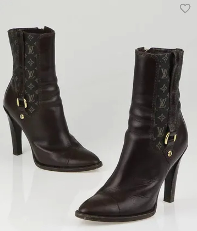 Louis Vuitton Jodie Ankle Boot Mini Lin Size 38 New wit Box and