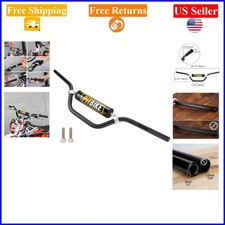 Universal 7/8 Inch Aluminum Dirt Bike Handlebars with Foam Pad, Black