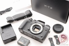 NoShip2US  22 shots TOP MINT in Box  Fujifilm Fuji X-T2 XT2 Black 24.3MP Ck11