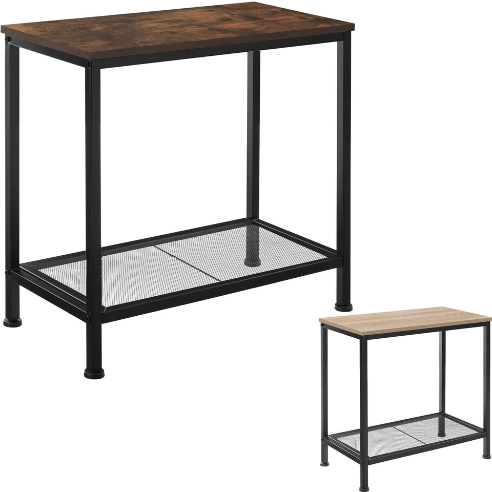 TECTAKE Konsolentisch Holz Metall Sideboard Beistelltisch Flurtisch Industrial schwarz