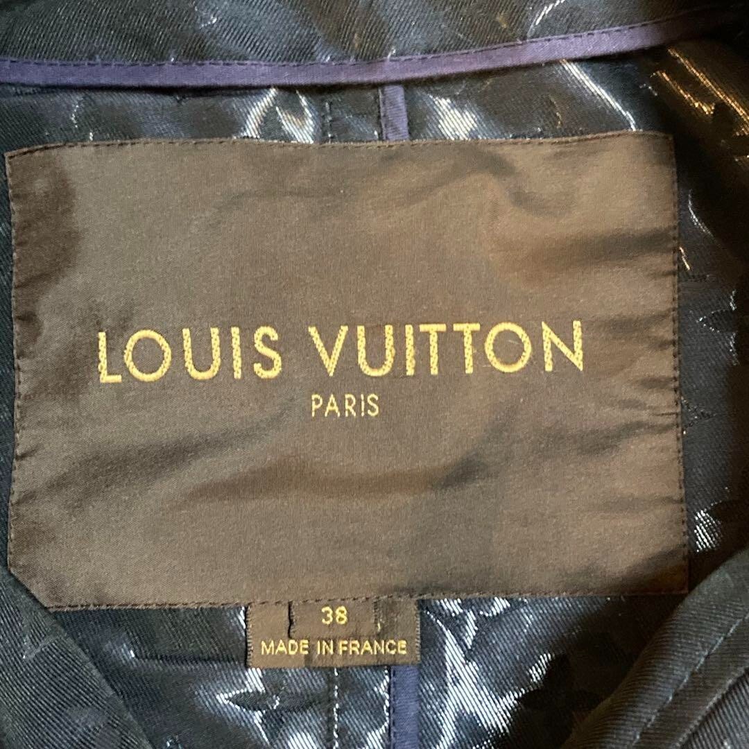 LOUIS VUITTON ダミエトレンチコートM 38 レディース ブラック Louis Vuitton Monogram Trench Coat Jacket Navy 38 LV JPN | eBay