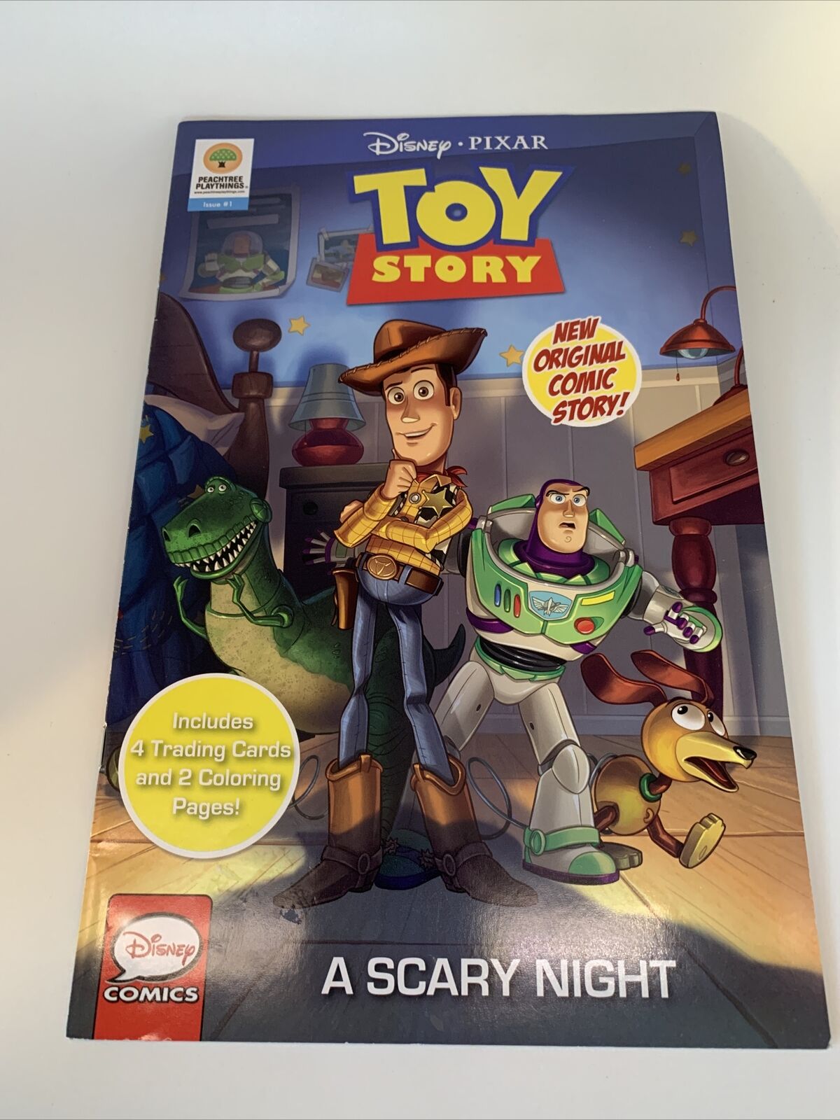 Pixar-DISNEY'S TOY STORY Comic Book A Scary Night, Unused Cards Or Coloring Page