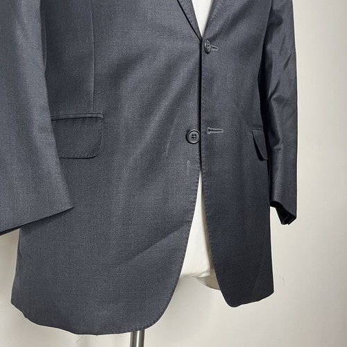 Peter Millar Men's 42R Gray Wool Sport Coat Blazer Jacket 2-Button Solid - Picture 2 of 10