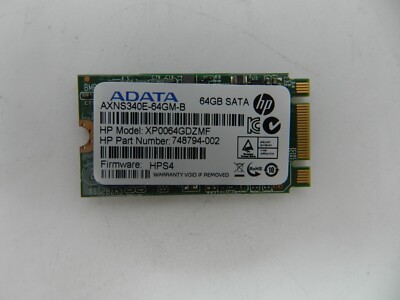 ADATA HP 748794-002 64GB 6G SSD SATA XP0064GDZMF 749154-001 748797-B21