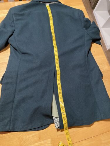 Vintage 1970s men’s large green polyester suit Jacket w/ plaid pants 32 x 32 - Picture 19 of 24