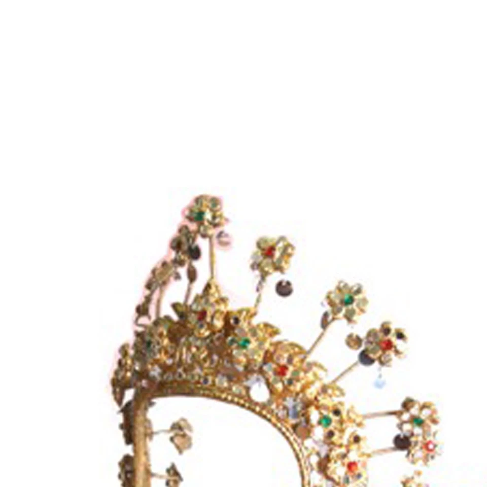 Chui Chai Angel Tiara Bailarina Cabeza Cara Armadura, Cuentas Joyas + Disfraz Hoja de Oro Foto 2 de 4