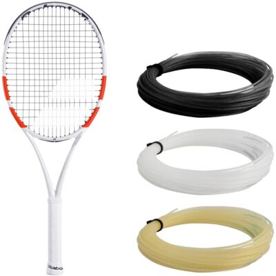 Babolat Pure Strike Team Tennis Racquet (4th Gen) - Strung with 16g Whit