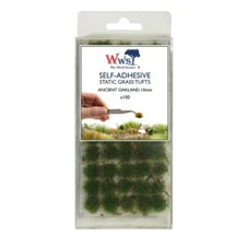 WWS 10mm Static Grass Tufts x 100 – Ancient Oakland - Model Railway Scenery