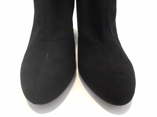 Kenneth Cole Reaction Time For Fun Black Stretch Ankle Boots Bootie Vegan Sz 9 - Picture 6 of 10